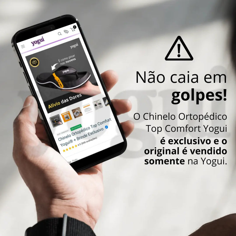 Chinelo Ortopédico Top Comfort Yogui + Brinde Exclusivo