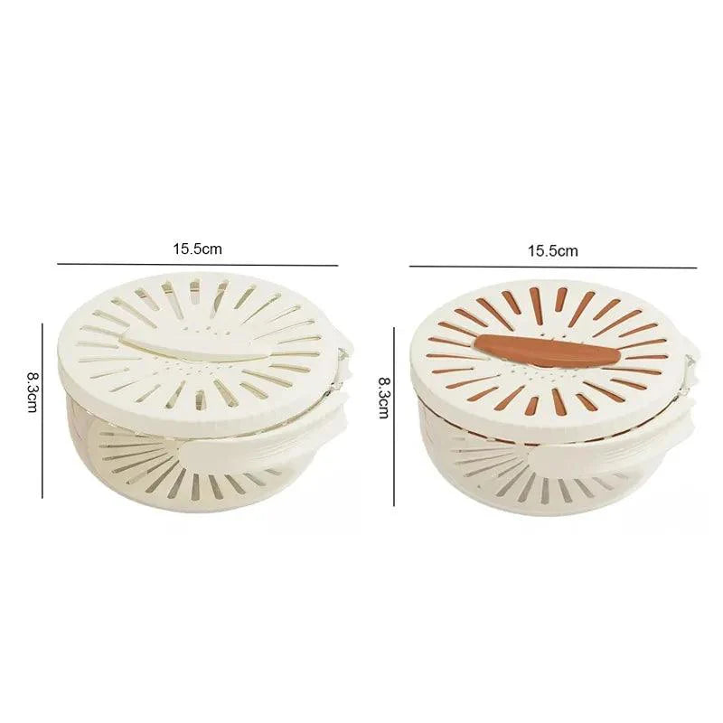 (Compre 1 e Leve 2) Escorredor Modern Lar™ 2 em 1 com Sistema DrenoFlex / Mantenha Seus Alimentos Frescos e Armazenados sem Desperdício!