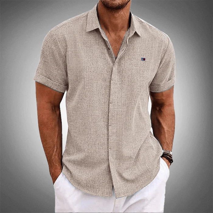 Camisa Manga Curta 100% Linho (PAGUE 2 LEVE 4)
