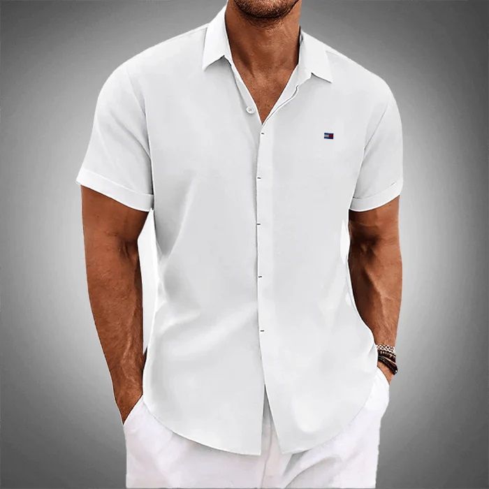 Camisa Manga Curta 100% Linho (PAGUE 2 LEVE 4)