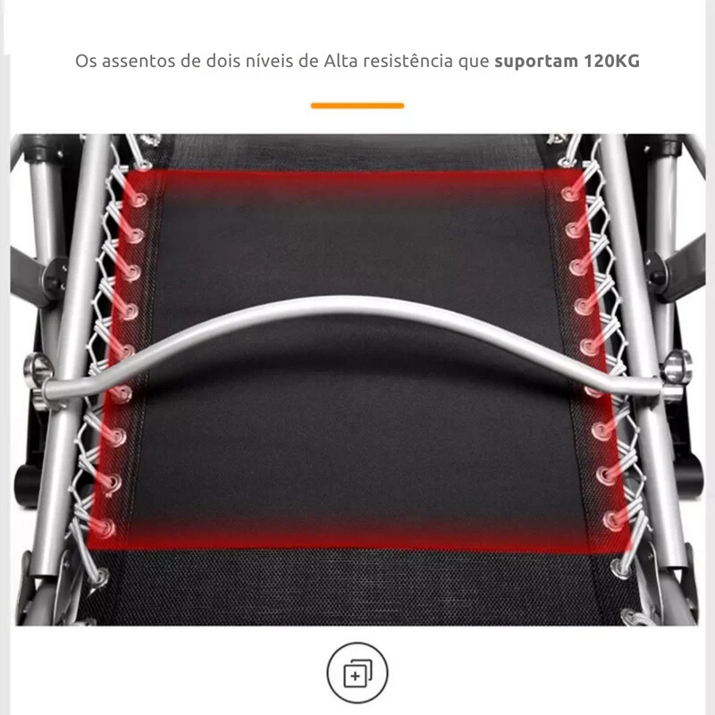 Cadeira Dobrável Super Reforçada (150kg)