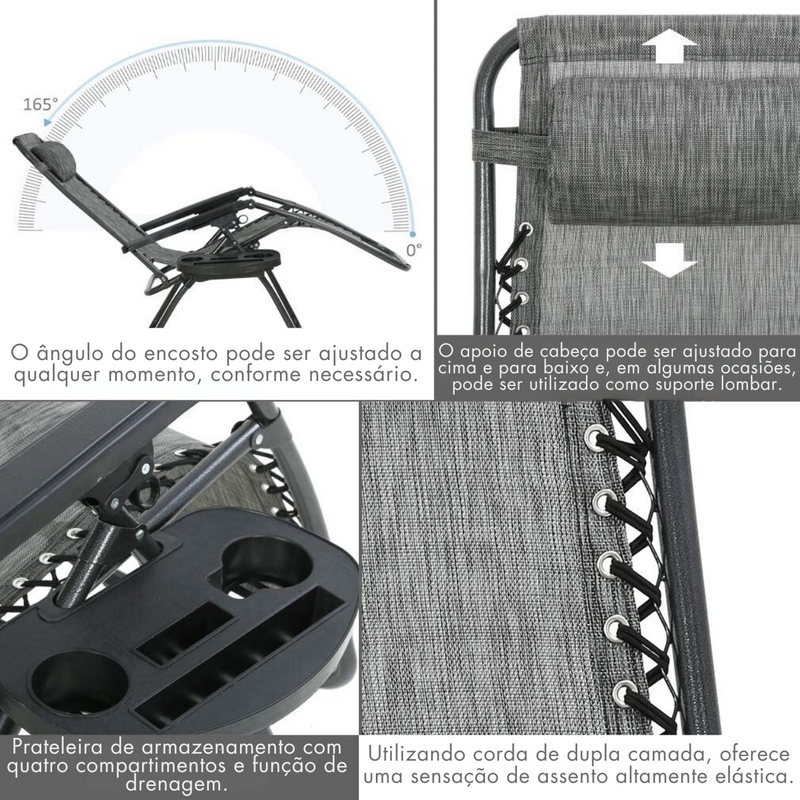 Cadeira Dobrável Super Reforçada (150kg)