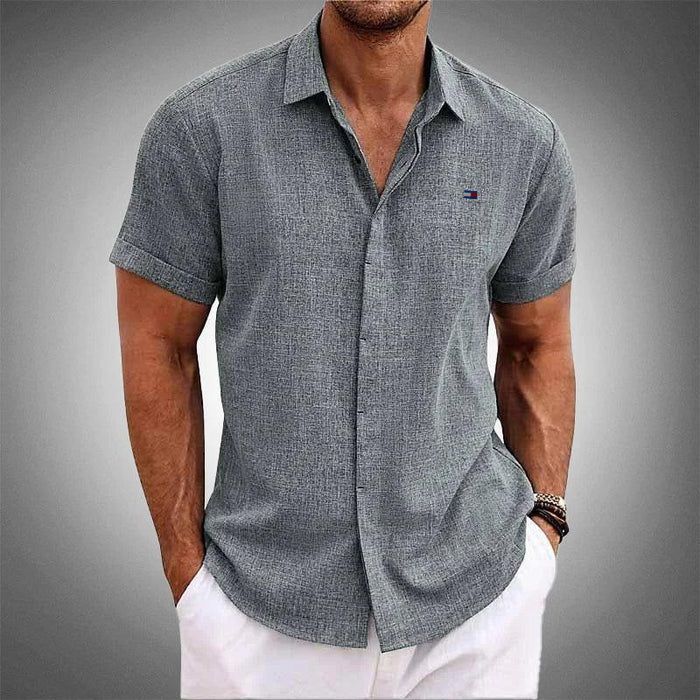Camisa Manga Curta 100% Linho (PAGUE 2 LEVE 4)