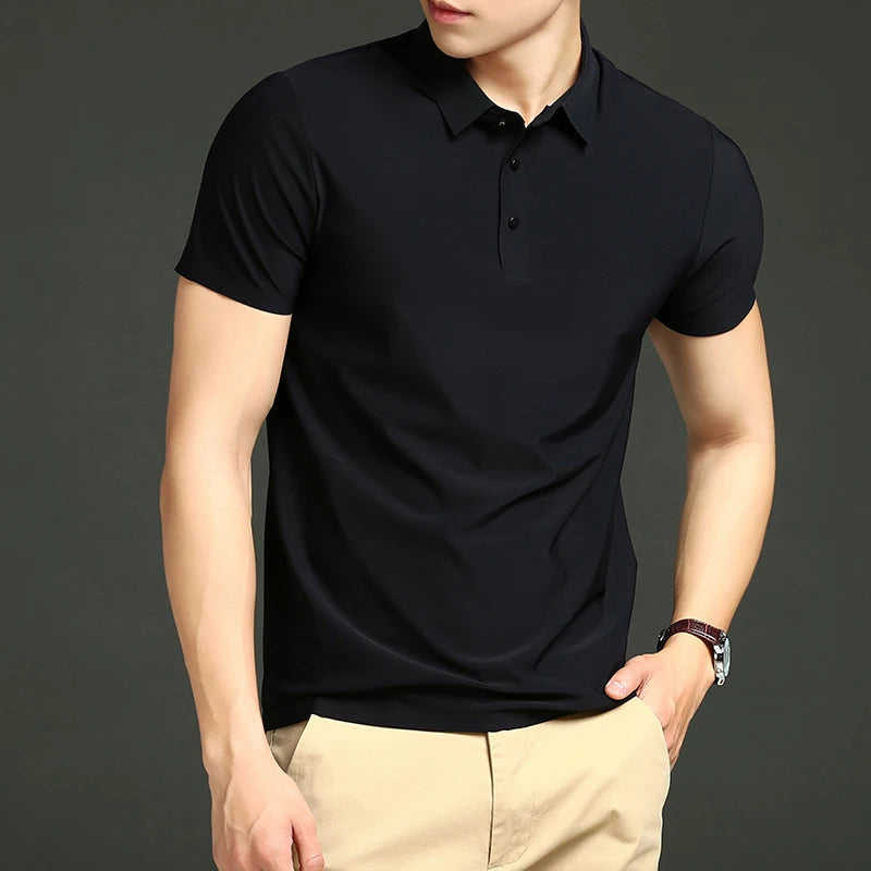 Camisas Polo em Tecido Premium Ice Silk! |COMPRE 3 & LEVE 5|!
