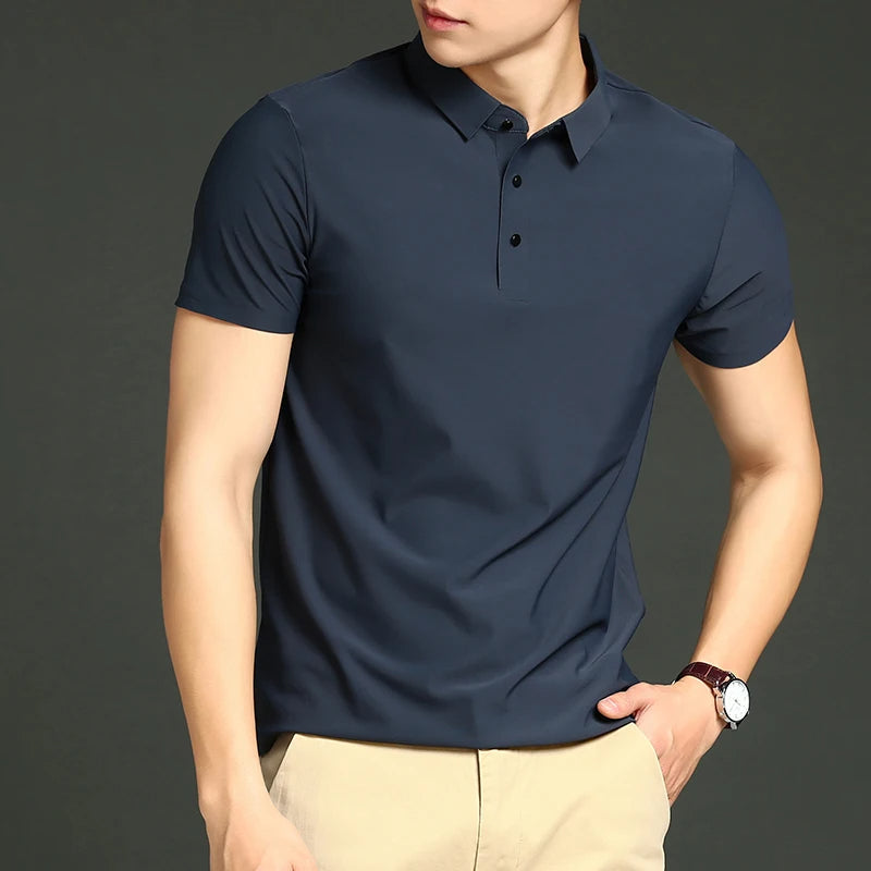 Camisas Polo em Tecido Premium Ice Silk! |COMPRE 3 & LEVE 5|!
