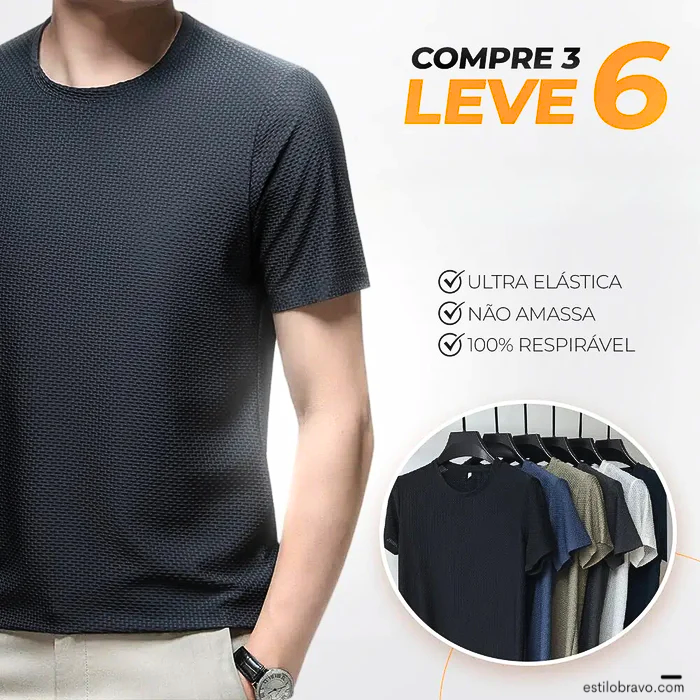 Camisas Premium Respiráveis  - (COMPRE 3 LEVE 6)
