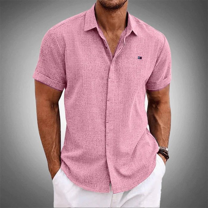 Camisa Manga Curta 100% Linho (PAGUE 2 LEVE 4)